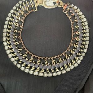 Stella & Dot Gold and Black Statement Necklace